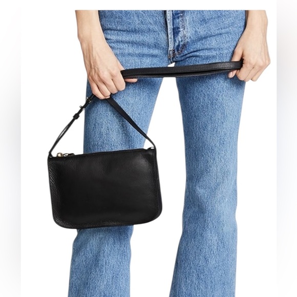 Madewell Handbags - MADEWELL The Simle crossbody black leather bag quiet luxury basic minimalist